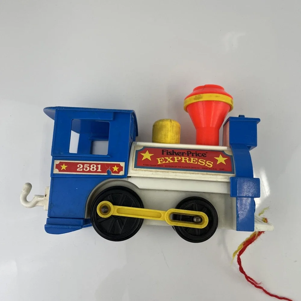 Fisher Price Little People Vintage 1986‎  Express Train Engine 2581